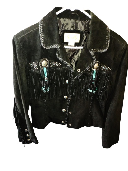 VINTAGE SCULLY SUEDE LEATHER FRINGED JACKET