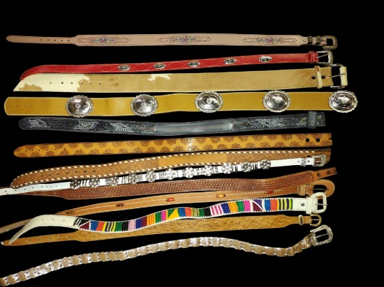LADIES LEATHER BELTS, ETC.