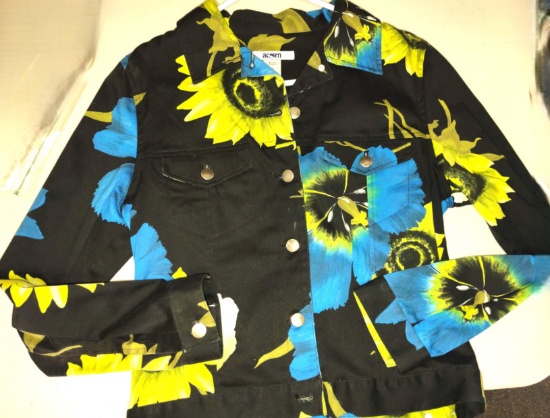 LADIES ACORN COTTON & SPANDEX JACKET - SIZE SMALL