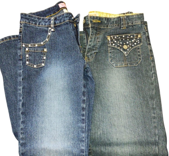 KIDS - JR SIZE 16 BOOT CUT DENIM JEANS