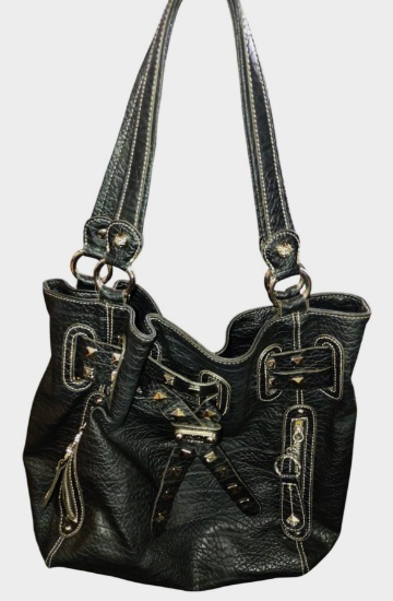 KATHY Van ZEELAND STUDDED HANDBAG