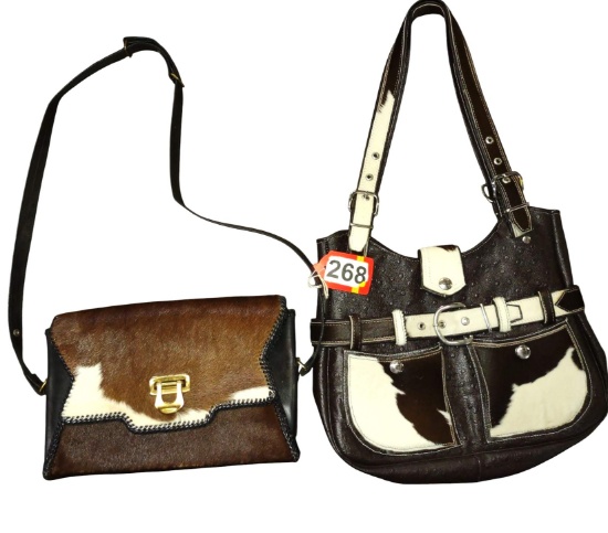 VINTAGE COW HIDE PURSE (MUSTY)