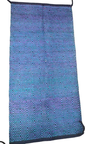 VINTAGE HAND WOVEN SOUTHWEST DOUBLE SADDLE BLANKET - PICK UP ONLY