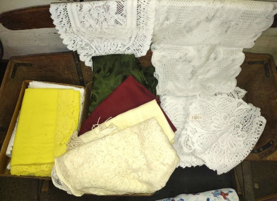 TABLECLOTHES, LACE RUNNERS, ETC -  PICK UP ONLY