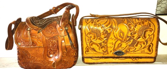 VINTAGE WESTERN LEATHER PURSES
