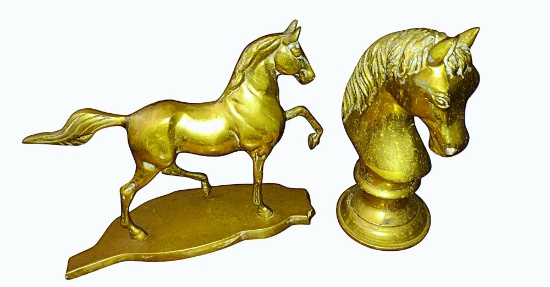 VINTAGE BRASS HORSES - PICK UP ONLY