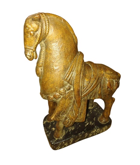 VINTAGE CHINESE HORSE STATUE - PICK UP ONLY