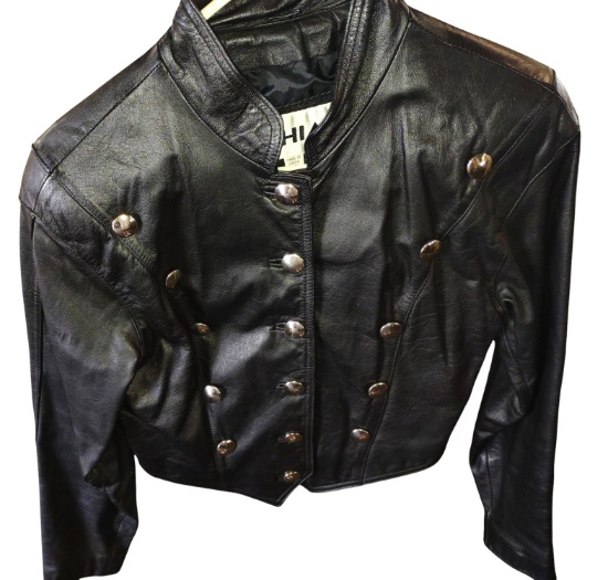 VINTAGE CHIA LEATHER JACKET - SIZE MEDIUM