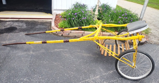 WILFORM BUGGY WORKS SULKY RACING CART (NEEDS NEW TIRES)- PICK UP ONLY