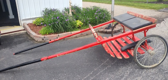 DOUBLE SEAT SULKY RACING CART (NEEDS NEW TIRES)- PICK UP ONLY