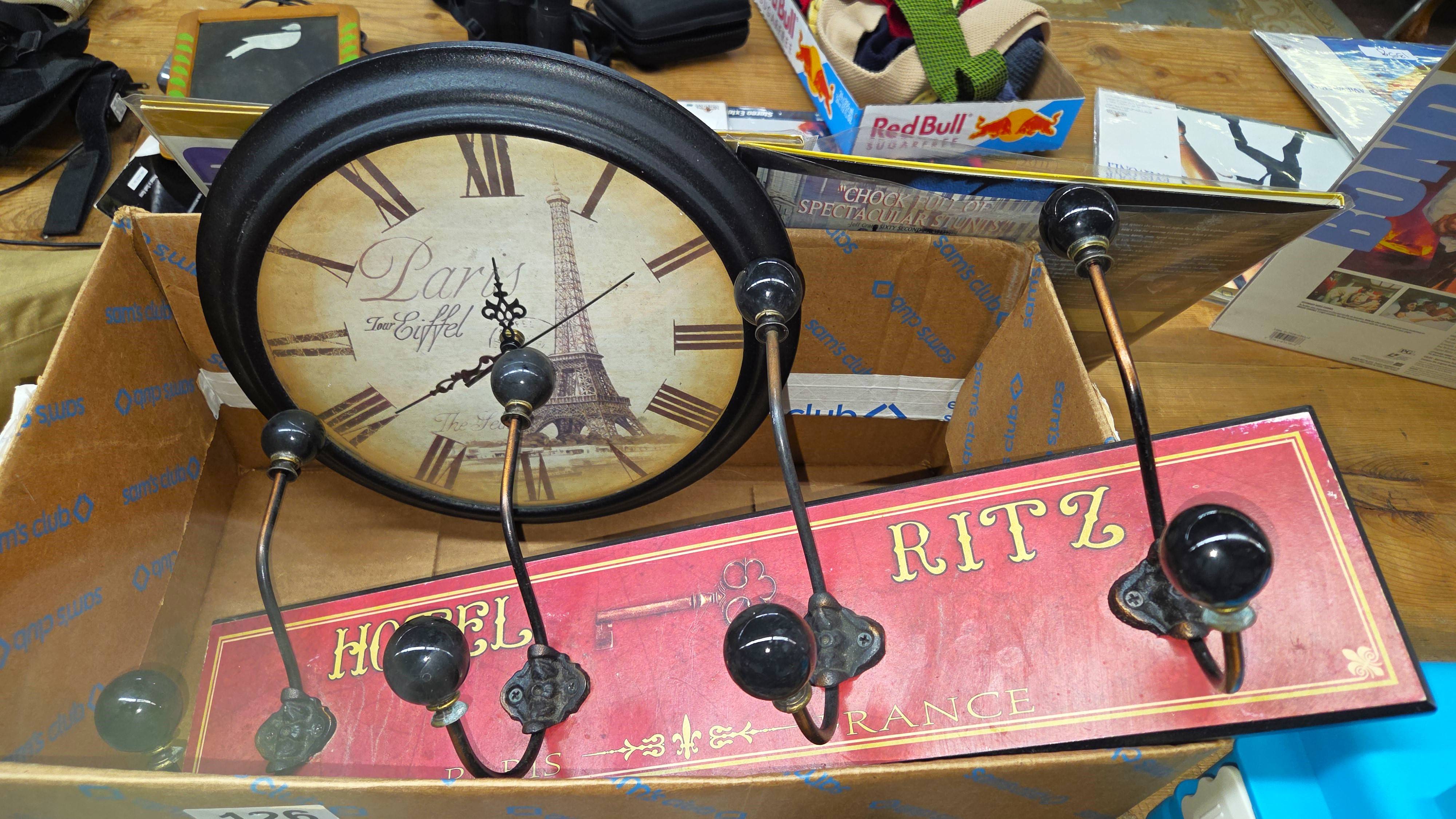 CLOCK & COAT RACK - PICK UP ONLY | Proxibid
