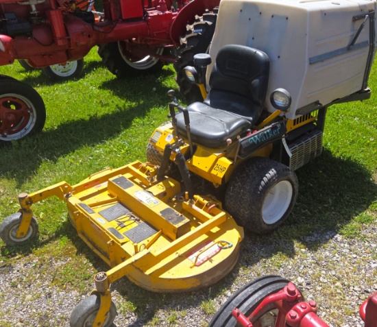 WALKER ZERO TURN GAS MOWER with GHS BOX - 25 HP - 48" DECK - RUNS GOOD (WATCH VIDEO) - PICK UP ONLY
