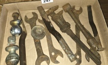 VINTAGE TOOLS & TRAILER HITCH BALLS - PICK UP ONLY