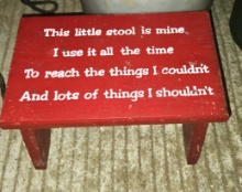 CHILD'S FOOTSTOOL - PICK UP ONLY