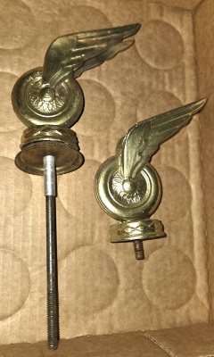 VINTAGE 1960's WINGED WHEELS HOT ROD-DRAG RACE-CAR SHOW TROPHY TOPPERS