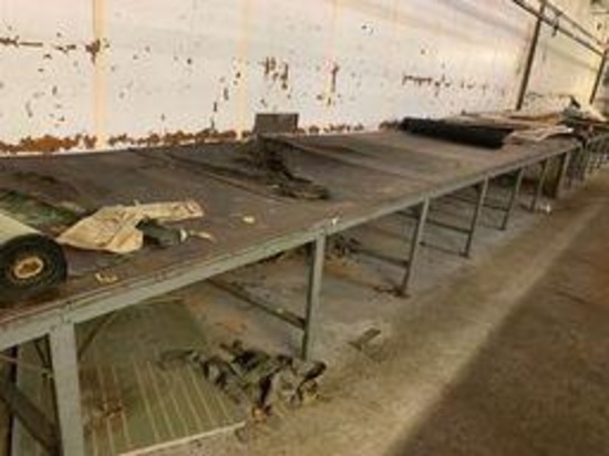 Approx 120ft Steel Work Table (No Contence)