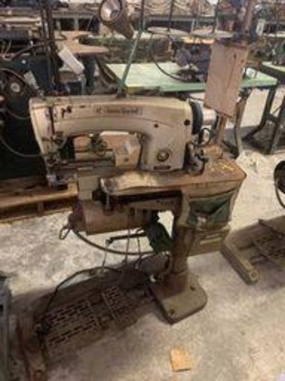 Union Special Sewing Machine 63900M on stand