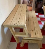 Folding Wood Bench/Table #2