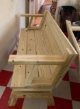 Folding Wood Bench/Table #3