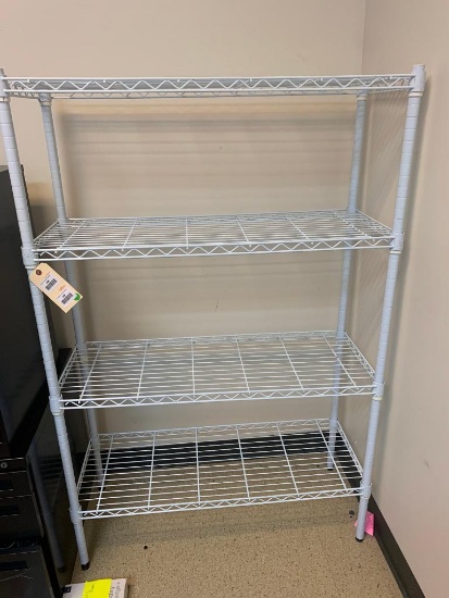 Heavy Duty 4 Level Wire Shelving - White