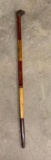 Wood Walking Stick w/ Lion Head Handle - Hand Carved in Zimbabwe