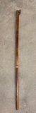 Wood Walking Stick w/ Elephant Head Handle - Hand Carved in Zimbabwe