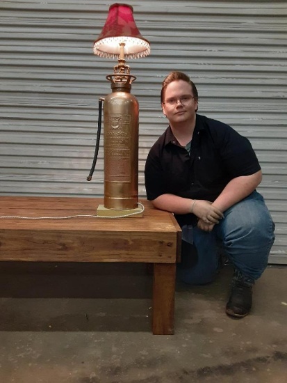 Fire Extinguisher Lamp - Nathan Bozeman - Groveton FFA