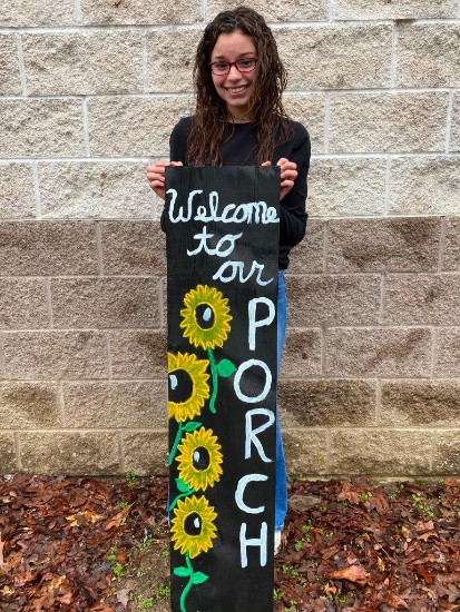 Sunflower Porch Sign - Gianni Garza - Centerville FFA