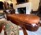 Custom leather cowhide chaise lounge
