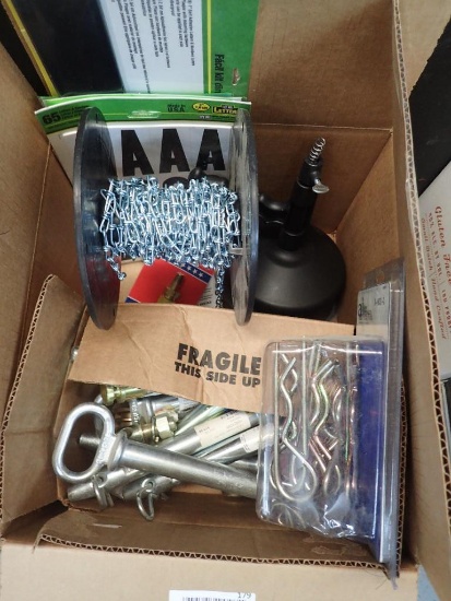 Misc Pins, Fitting, Chain, Binder, Hose - Qty - 32