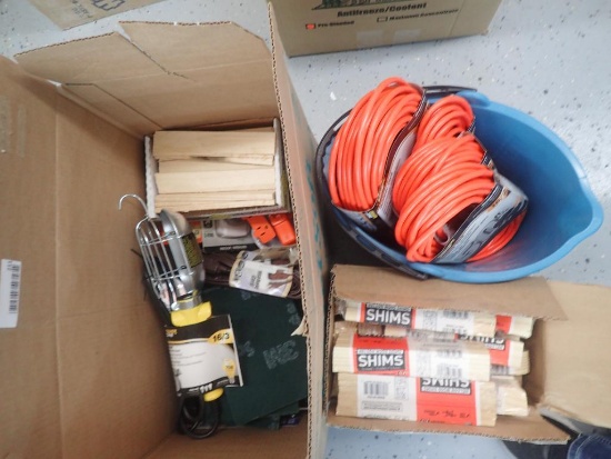 Misc Supplies/Accessories, Extension Cords and Shims - Qty - 155