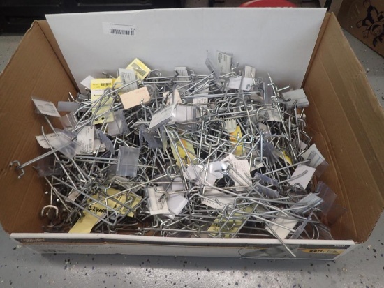 Misc Peg Board Hooks w/ Pricing Tags