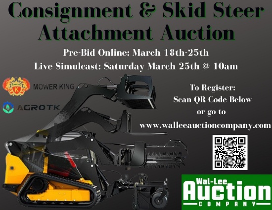 Consignment & Skid Steer Attachments Auction #1