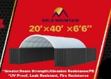 Unused 2022 Gold Mountain-C2040-300gsm PE Dome Container Shelter.CSA/TUV Snow Rating Report ; SGS