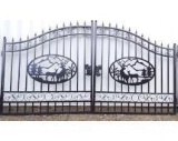 Unused 2022 Greatbear 14ft Bi-Parting Iron Gate. With artwork 