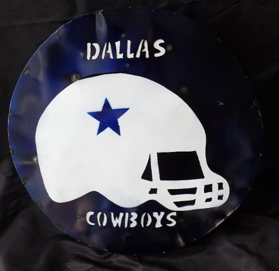Metal Dallas Cowboys Sign