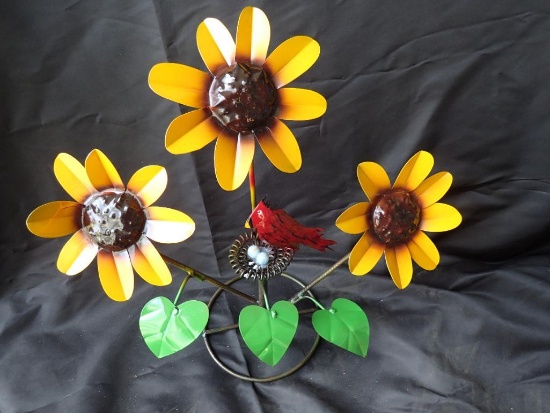 Metal Sunflowers