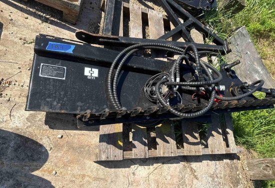 Skid Steer Hedge Trimmer Attachment