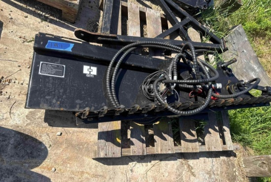 Skid Steer Hedge Trimmer Attachment