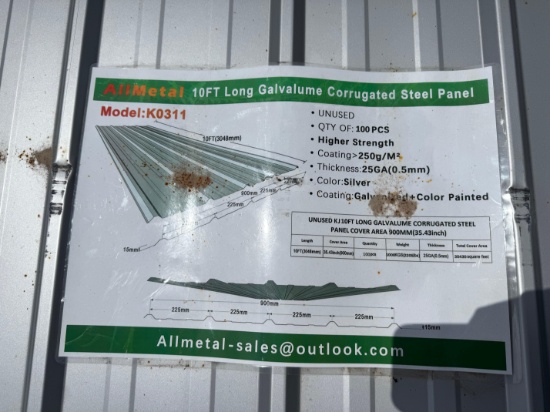 10 ft Galvalume Corrugated