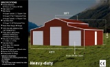42FT x 30FT Metal Storage Shed - Model # K4230G (Damaged Box)