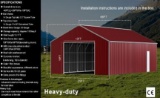 46FTx 25FT Metal Garage - Model # K2545G