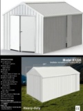 12ftx20ft Single Garage Metal Shed - Model # K1220