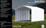 Unused 20 FT x 30FT Metal Garage - Model # K2030