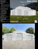 42FT x 30FT Metal Storage Shed - Model # K4230W