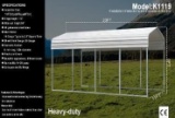 11FTx19FT All-Steel Carport - Model # K1119
