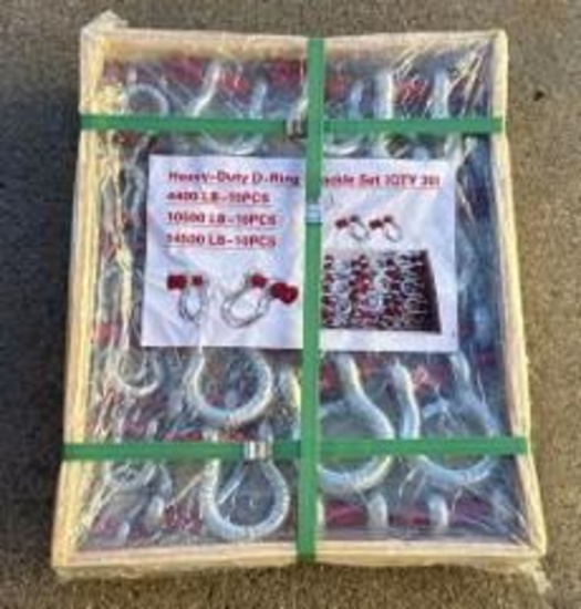 Heavy-Duty D-Ring Shackle Set (OTY 30) .