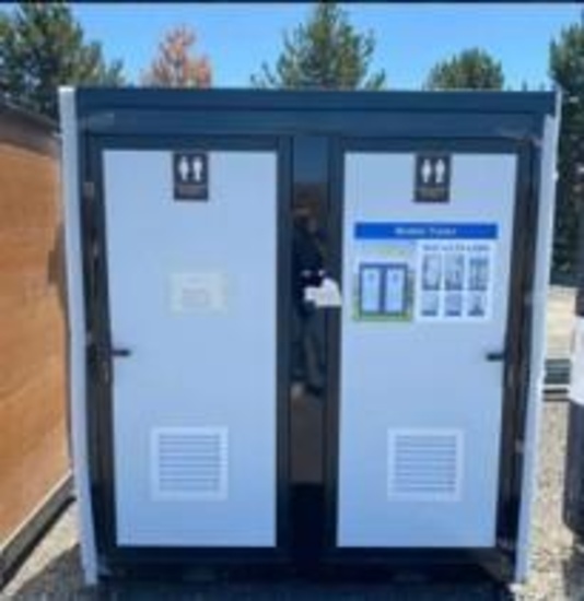 New Mobile Double Toilet