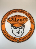 Vintage Oilzum Gasoline Sign