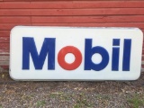 Large 1970-1980s Original Mobil Gas Station Sign